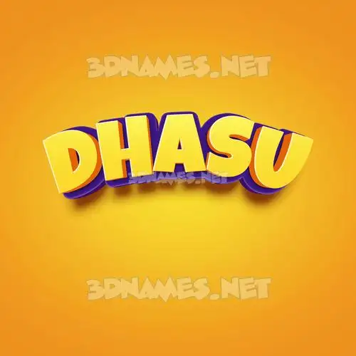 dhasu in Orange Toon style - 3D name wallpaper dhasu in Orange Toon style - 3D name wallpaper