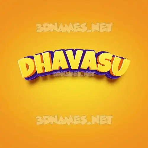 dhavasu in Orange Toon style - 3D name wallpaper dhavasu in Orange Toon style - 3D name wallpaper