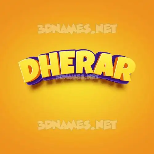 dherar in Orange Toon style - 3D name wallpaper dherar in Orange Toon style - 3D name wallpaper