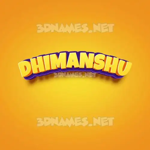 dhimanshu in Orange Toon style - 3D name wallpaper dhimanshu in Orange Toon style - 3D name wallpaper