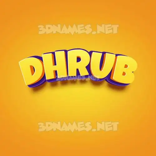dhrub in Orange Toon style - 3D name wallpaper dhrub in Orange Toon style - 3D name wallpaper