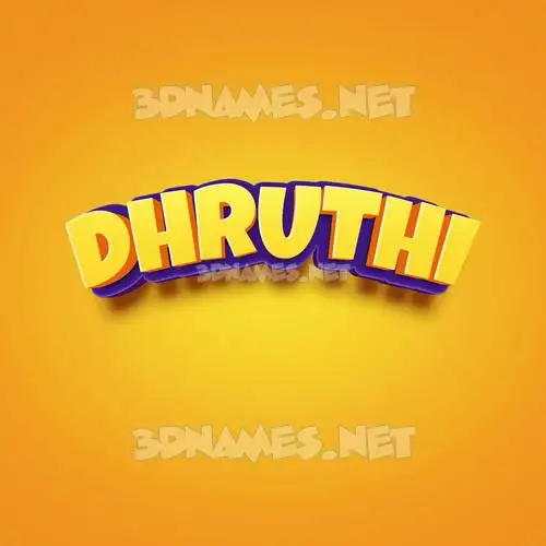 dhruthi in Orange Toon style - 3D name wallpaper dhruthi in Orange Toon style - 3D name wallpaper