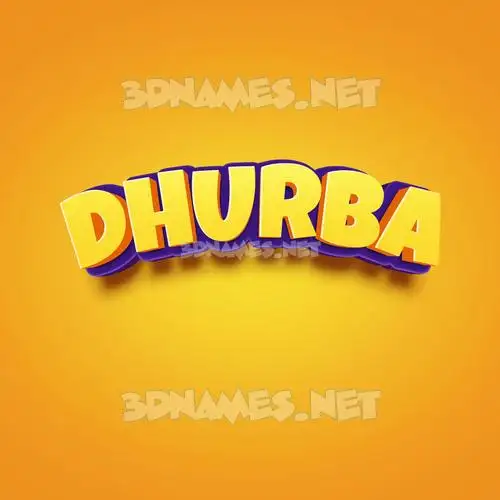 dhurba in Orange Toon style - 3D name wallpaper dhurba in Orange Toon style - 3D name wallpaper