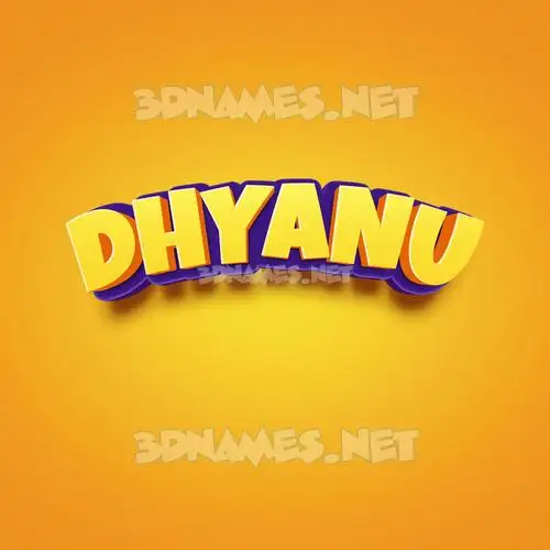 dhyanu in Orange Toon style - 3D name wallpaper dhyanu in Orange Toon style - 3D name wallpaper