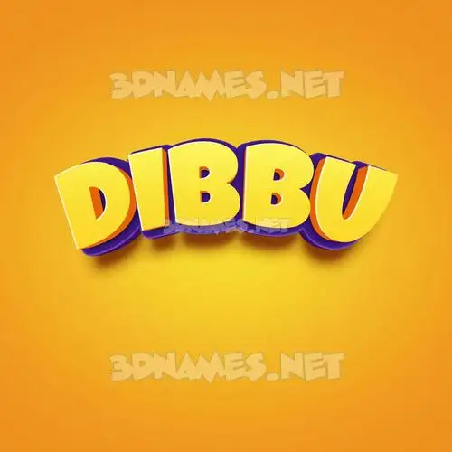 dibbu in Orange Toon style - 3D name wallpaper dibbu in Orange Toon style - 3D name wallpaper