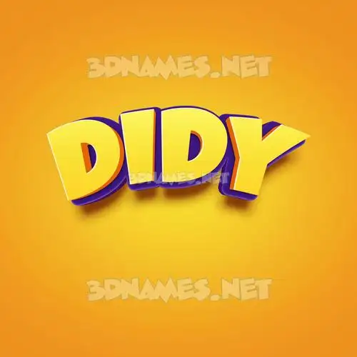 didy in Orange Toon style - 3D name wallpaper didy in Orange Toon style - 3D name wallpaper
