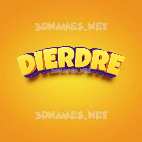 dierdre in Orange Toon style - 3D name wallpaper dierdre in Orange Toon style - 3D name wallpaper
