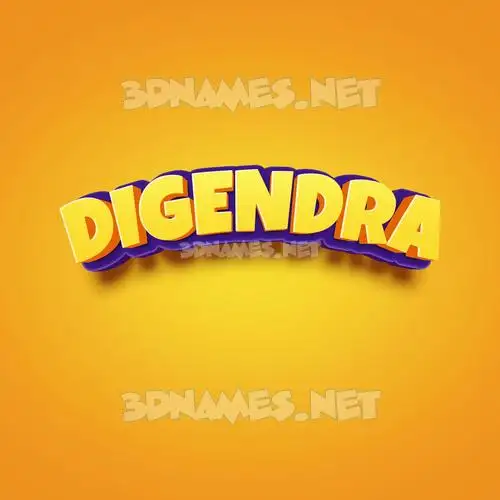 digendra in Orange Toon style - 3D name wallpaper digendra in Orange Toon style - 3D name wallpaper
