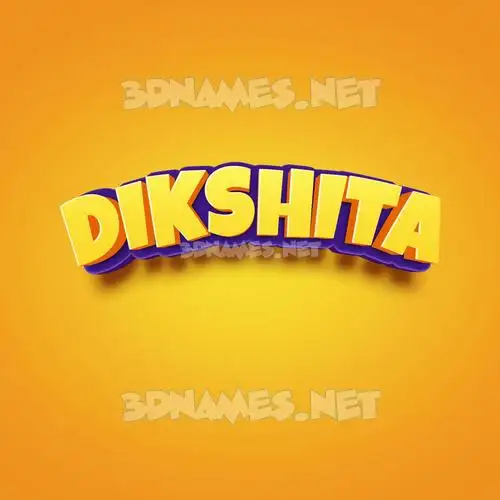 dikshita in Orange Toon style - 3D name wallpaper dikshita in Orange Toon style - 3D name wallpaper