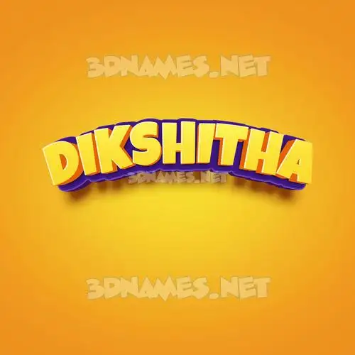 dikshitha in Orange Toon style - 3D name wallpaper dikshitha in Orange Toon style - 3D name wallpaper