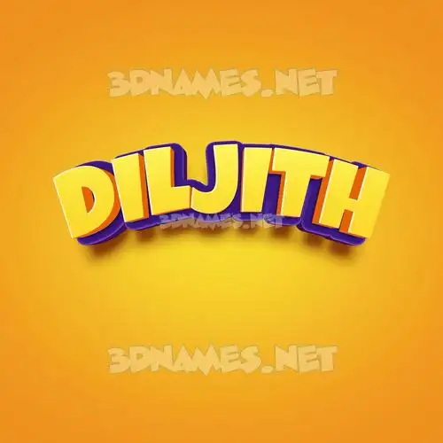 diljith in Orange Toon style - 3D name wallpaper diljith in Orange Toon style - 3D name wallpaper
