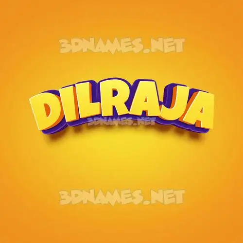 dilraja in Orange Toon style - 3D name wallpaper dilraja in Orange Toon style - 3D name wallpaper