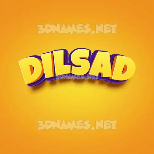 dilsad in Orange Toon style - 3D name wallpaper dilsad in Orange Toon style - 3D name wallpaper