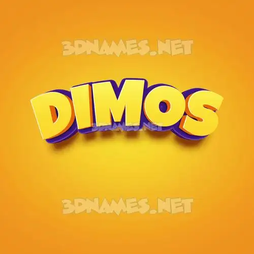 dimos in Orange Toon style - 3D name wallpaper dimos in Orange Toon style - 3D name wallpaper