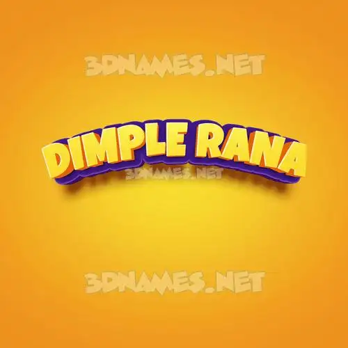 dimple rana in Orange Toon style - 3D name wallpaper dimple rana in Orange Toon style - 3D name wallpaper