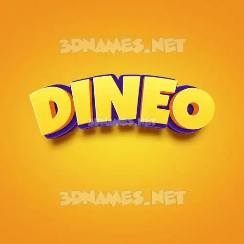 dineo in Orange Toon style - 3D name wallpaper dineo in Orange Toon style - 3D name wallpaper