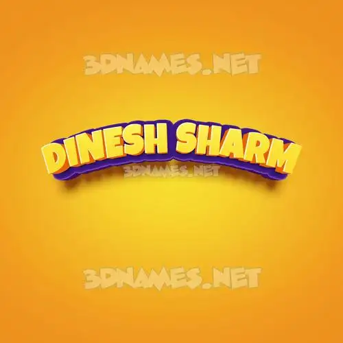dinesh sharm in Orange Toon style - 3D name wallpaper dinesh sharm in Orange Toon style - 3D name wallpaper