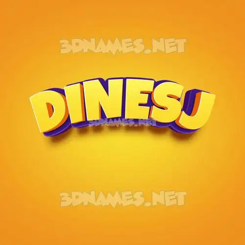 dinesj in Orange Toon style - 3D name wallpaper dinesj in Orange Toon style - 3D name wallpaper