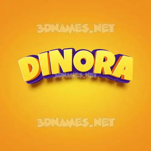dinora in Orange Toon style - 3D name wallpaper dinora in Orange Toon style - 3D name wallpaper