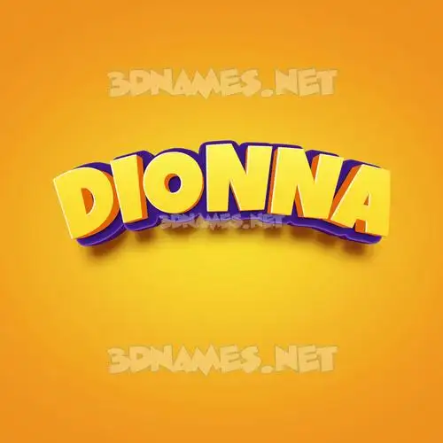 dionna in Orange Toon style - 3D name wallpaper dionna in Orange Toon style - 3D name wallpaper