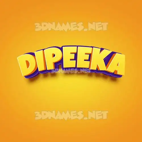 dipeeka in Orange Toon style - 3D name wallpaper dipeeka in Orange Toon style - 3D name wallpaper