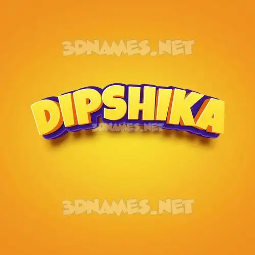 dipshika in Orange Toon style - 3D name wallpaper dipshika in Orange Toon style - 3D name wallpaper