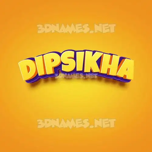 dipsikha in Orange Toon style - 3D name wallpaper dipsikha in Orange Toon style - 3D name wallpaper