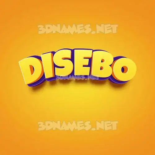 disebo in Orange Toon style - 3D name wallpaper disebo in Orange Toon style - 3D name wallpaper