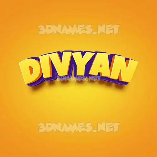 divyan in Orange Toon style - 3D name wallpaper divyan in Orange Toon style - 3D name wallpaper