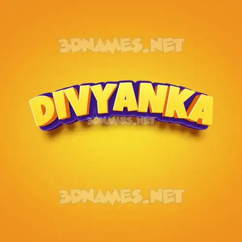 divyanka in Orange Toon style - 3D name wallpaper divyanka in Orange Toon style - 3D name wallpaper