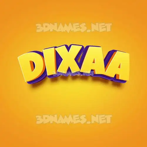 dixaa in Orange Toon style - 3D name wallpaper dixaa in Orange Toon style - 3D name wallpaper