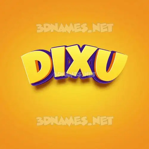 dixu in Orange Toon style - 3D name wallpaper dixu in Orange Toon style - 3D name wallpaper