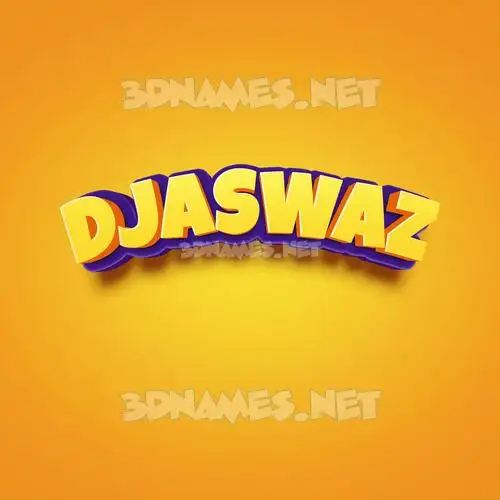 djaswaz in Orange Toon style - 3D name wallpaper djaswaz in Orange Toon style - 3D name wallpaper