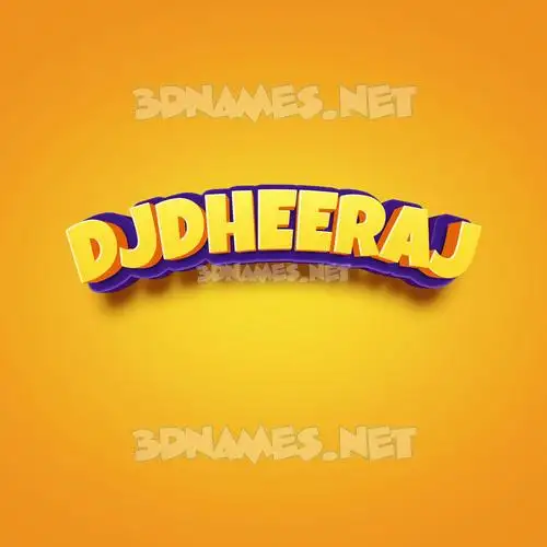 djdheeraj in Orange Toon style - 3D name wallpaper djdheeraj in Orange Toon style - 3D name wallpaper
