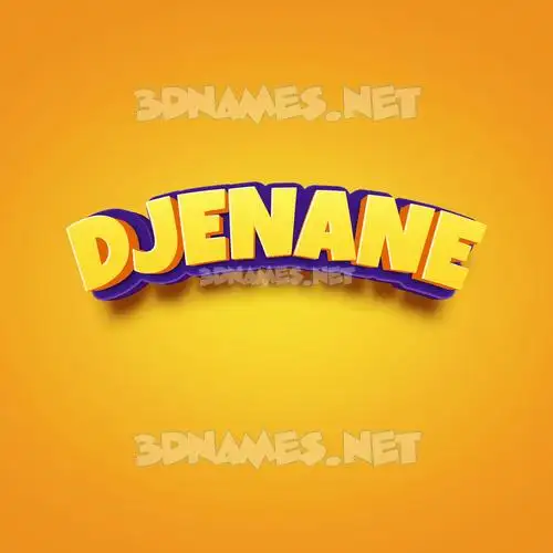 djenane in Orange Toon style - 3D name wallpaper djenane in Orange Toon style - 3D name wallpaper