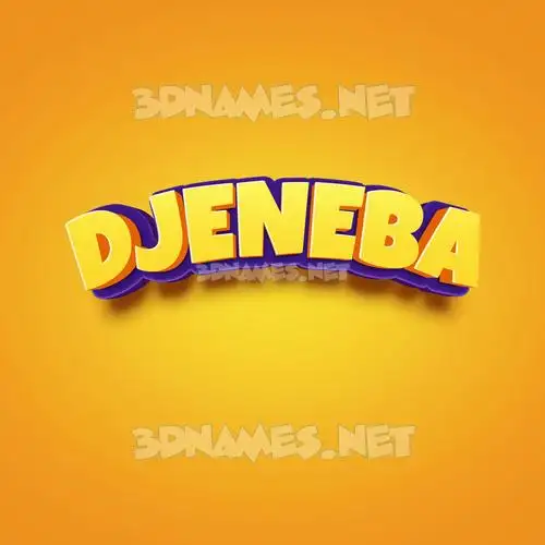 djeneba in Orange Toon style - 3D name wallpaper djeneba in Orange Toon style - 3D name wallpaper