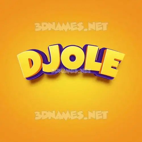 djole in Orange Toon style - 3D name wallpaper djole in Orange Toon style - 3D name wallpaper