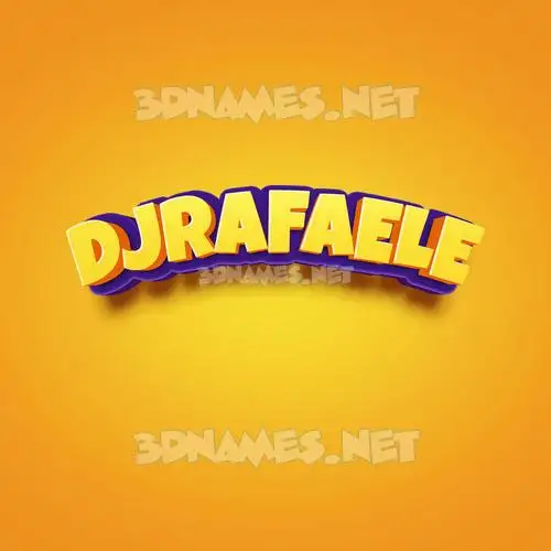 djrafaele in Orange Toon style - 3D name wallpaper djrafaele in Orange Toon style - 3D name wallpaper
