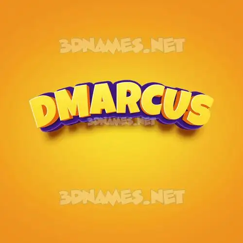 dmarcus in Orange Toon style - 3D name wallpaper dmarcus in Orange Toon style - 3D name wallpaper