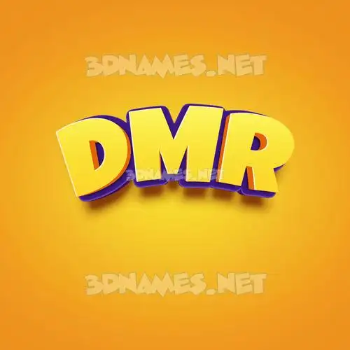 dmr in Orange Toon style - 3D name wallpaper dmr in Orange Toon style - 3D name wallpaper