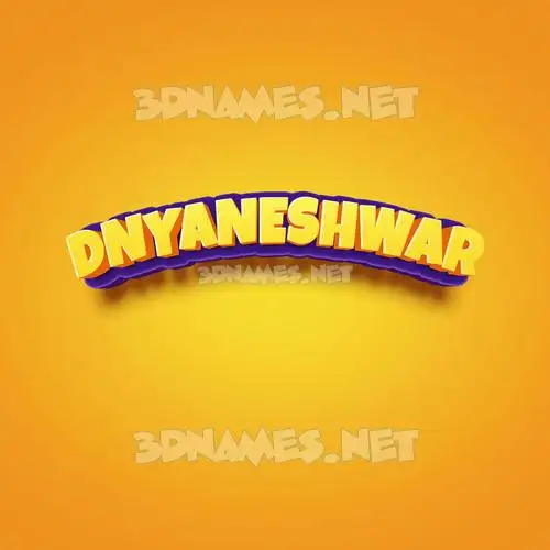 dnyaneshwar in Orange Toon style - 3D name wallpaper dnyaneshwar in Orange Toon style - 3D name wallpaper