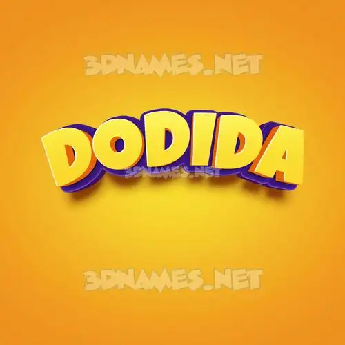 dodida in Orange Toon style - 3D name wallpaper dodida in Orange Toon style - 3D name wallpaper