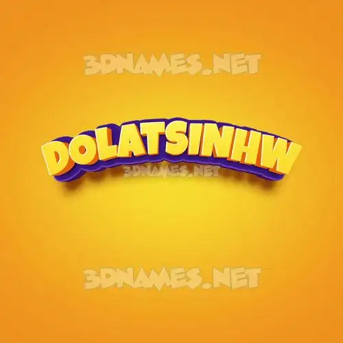 dolatsinhw in Orange Toon style - 3D name wallpaper dolatsinhw in Orange Toon style - 3D name wallpaper