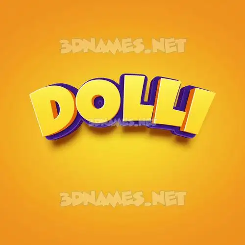 dolli in Orange Toon style - 3D name wallpaper dolli in Orange Toon style - 3D name wallpaper