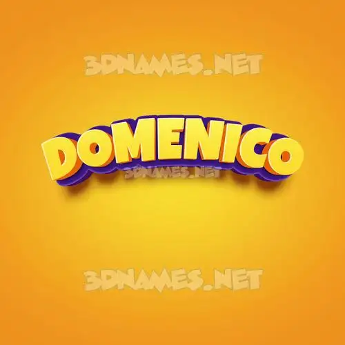 domenico in Orange Toon style - 3D name wallpaper domenico in Orange Toon style - 3D name wallpaper