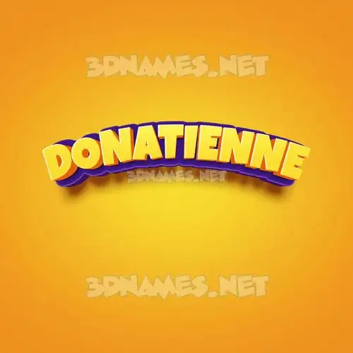 donatienne in Orange Toon style - 3D name wallpaper donatienne in Orange Toon style - 3D name wallpaper