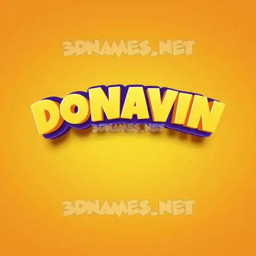 donavin in Orange Toon style - 3D name wallpaper donavin in Orange Toon style - 3D name wallpaper