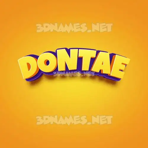 dontae in Orange Toon style - 3D name wallpaper dontae in Orange Toon style - 3D name wallpaper