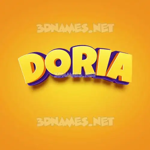 doria in Orange Toon style - 3D name wallpaper doria in Orange Toon style - 3D name wallpaper