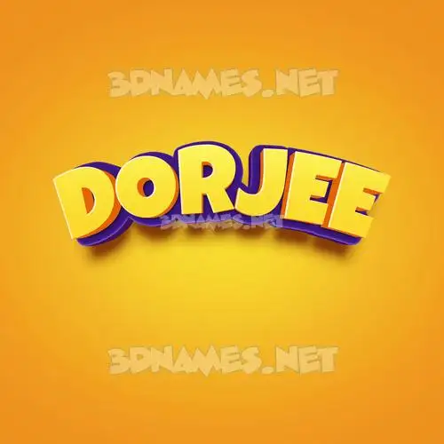 dorjee in Orange Toon style - 3D name wallpaper dorjee in Orange Toon style - 3D name wallpaper
